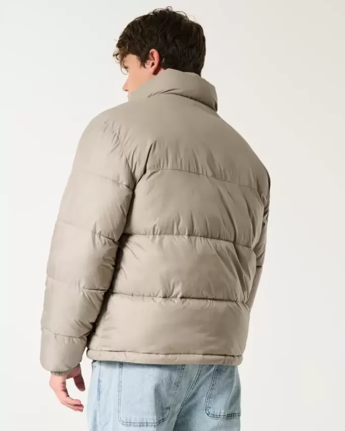 Boxy Pufferjacke mit Reißverschluss