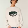Boxy Racing Graphic Crew-Sweatshirt Boxy Racing Graphic Crew-Sweatshirt