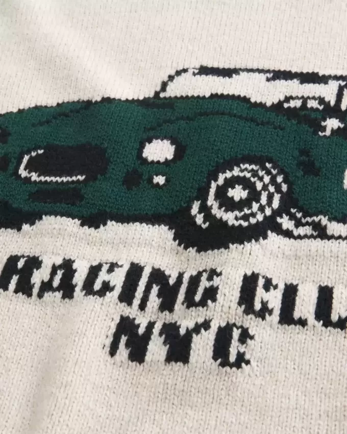 Boxy Racing Graphic Crew-Sweatshirt Boxy Racing Graphic Crew-Sweatshirt