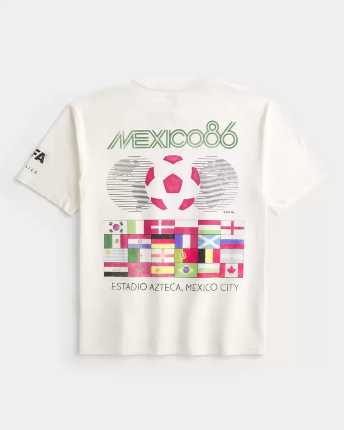 Boxy T-Shirt mit Grafik zur FIFA-Weltmeisterschaft Mexiko 1986 Boxy T-Shirt mit Grafik zur FIFA-Weltmeisterschaft Mexiko 1986