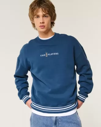 Boxy The Players – Sweatshirt mit Rundhalsausschnitt und Golf-Grafik