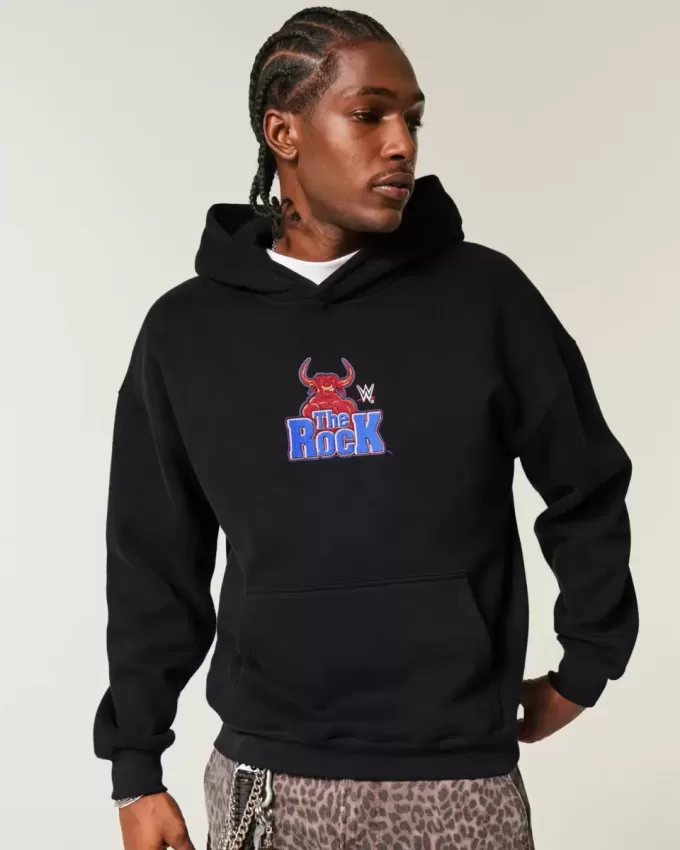Boxy The Rock Grafik-Hoodie Boxy The Rock Grafik-Hoodie