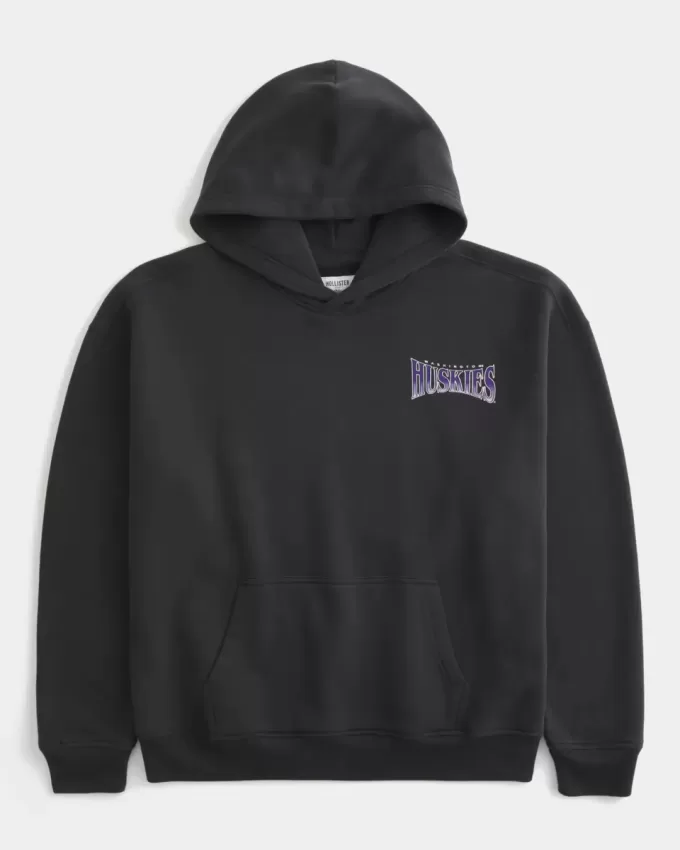 Boxy University of Washington Huskies Grafik-Hoodie Boxy University of Washington Huskies Grafik-Hoodie