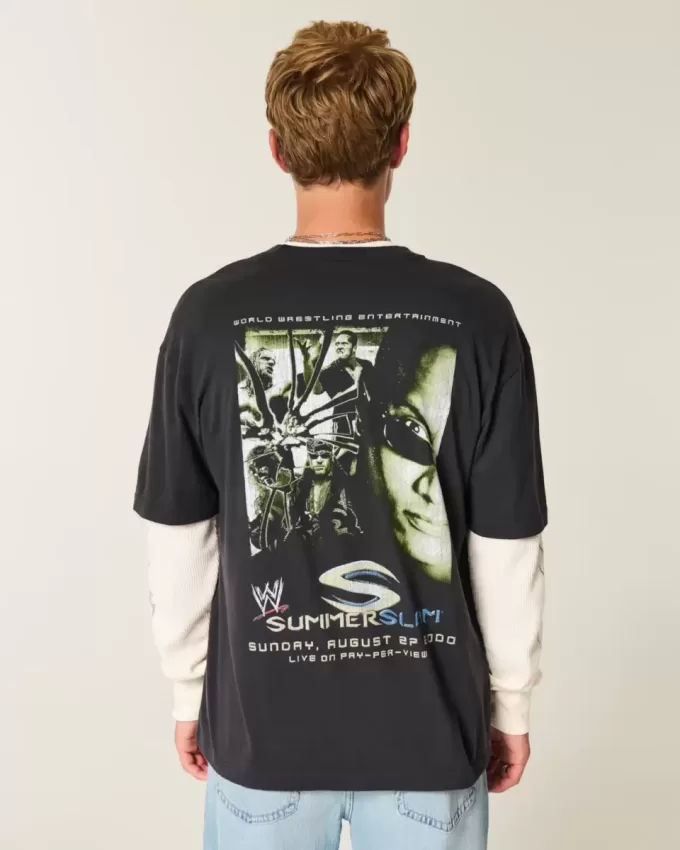 Boxy WWE SummerSlam Grafik-T-Shirt Boxy WWE SummerSlam Grafik-T-Shirt