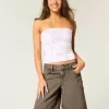 Braune Baggy-Jeans mit niedrigem Bund Braune Baggy-Jeans mit niedrigem Bund
