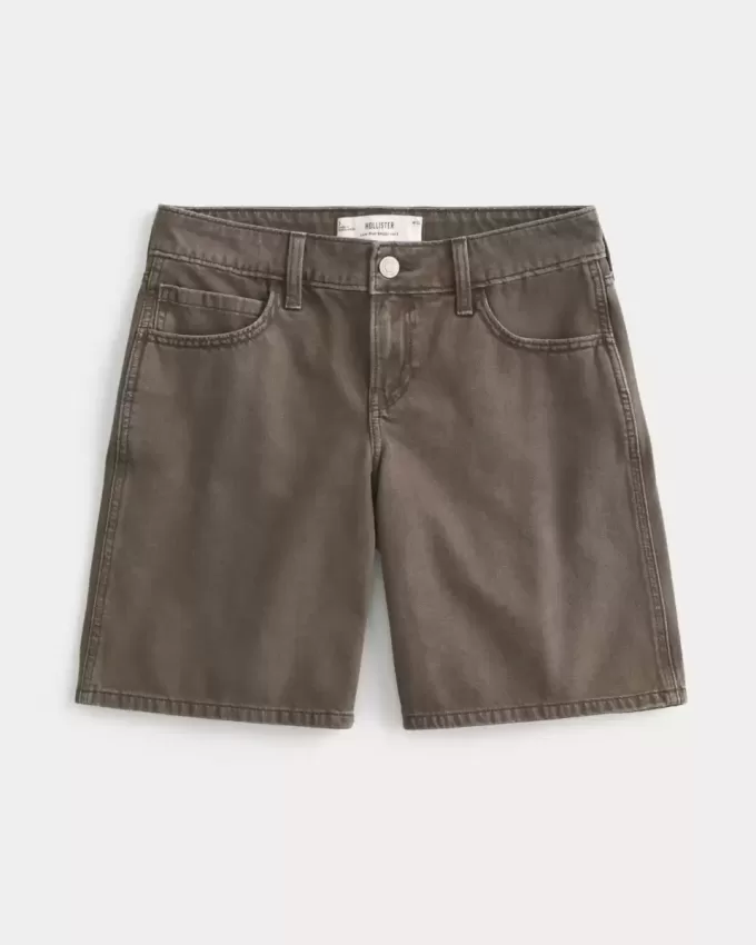 Braune Baggy-Jeans mit niedrigem Bund Braune Baggy-Jeans mit niedrigem Bund