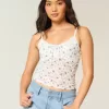 Camisole mit durchgehender Spitze