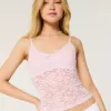 Camisole mit durchgehender Spitze Camisole mit durchgehender Spitze