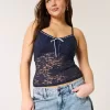 Camisole mit durchgehender Spitze Camisole mit durchgehender Spitze