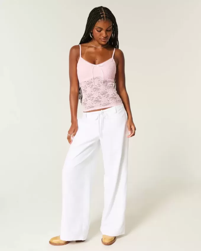 Camisole mit durchgehender Spitze Camisole mit durchgehender Spitze