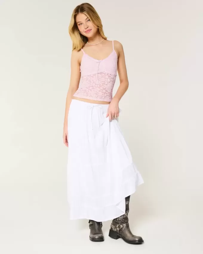 Camisole mit durchgehender Spitze Camisole mit durchgehender Spitze