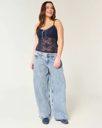 Camisole mit durchgehender Spitze