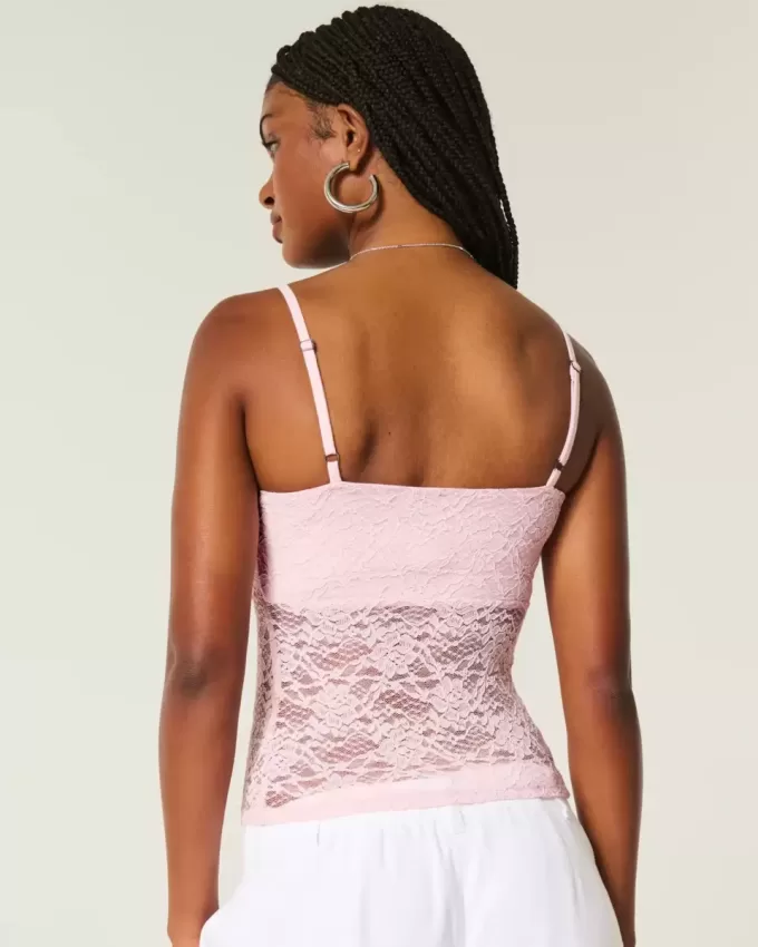 Camisole mit durchgehender Spitze Camisole mit durchgehender Spitze