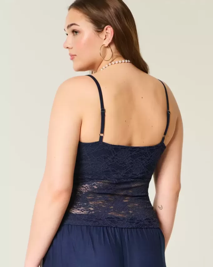 Camisole mit durchgehender Spitze Camisole mit durchgehender Spitze