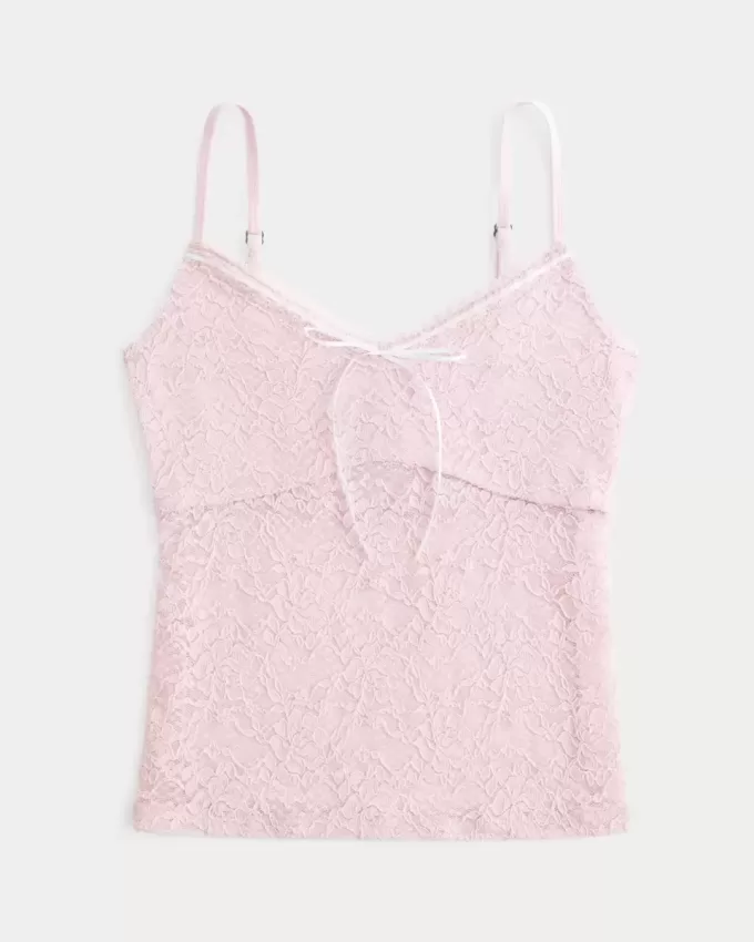 Camisole mit durchgehender Spitze Camisole mit durchgehender Spitze