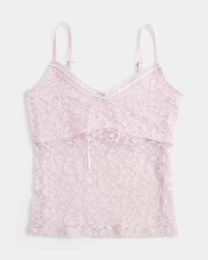 Camisole mit durchgehender Spitze Camisole mit durchgehender Spitze