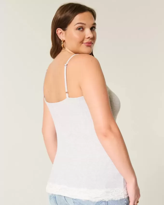 Camisole mit Spitzenbesatz Camisole mit Spitzenbesatz