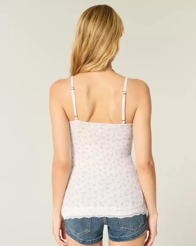 Camisole mit Spitzenbesatz Camisole mit Spitzenbesatz