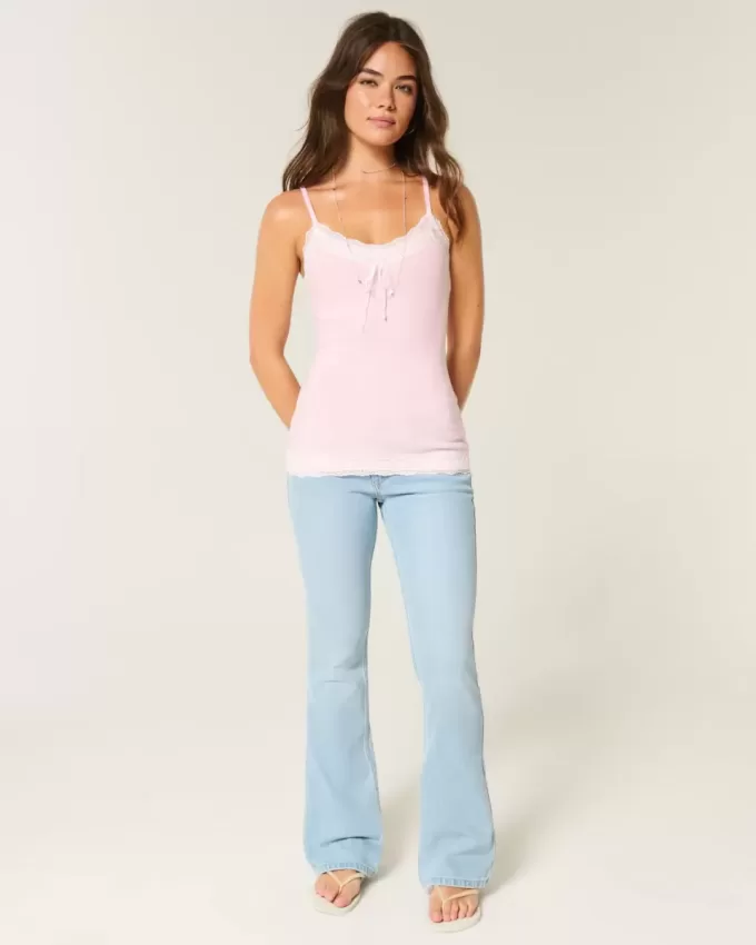 Camisole mit Spitzenbesatz Camisole mit Spitzenbesatz