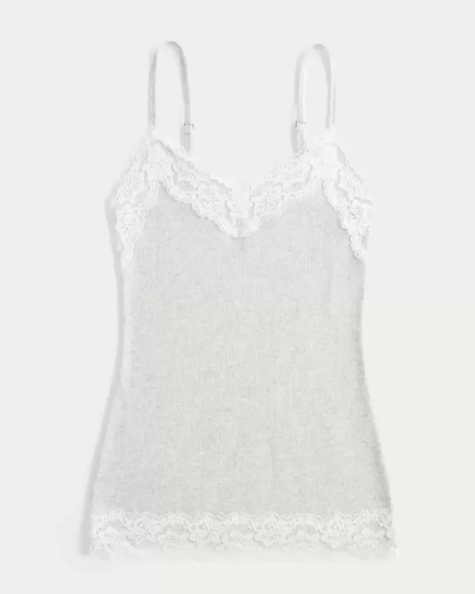 Camisole mit Spitzenbesatz Camisole mit Spitzenbesatz
