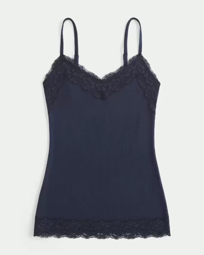 Camisole mit Spitzenbesatz Camisole mit Spitzenbesatz