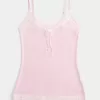 Camisole mit Spitzenbesatz Camisole mit Spitzenbesatz
