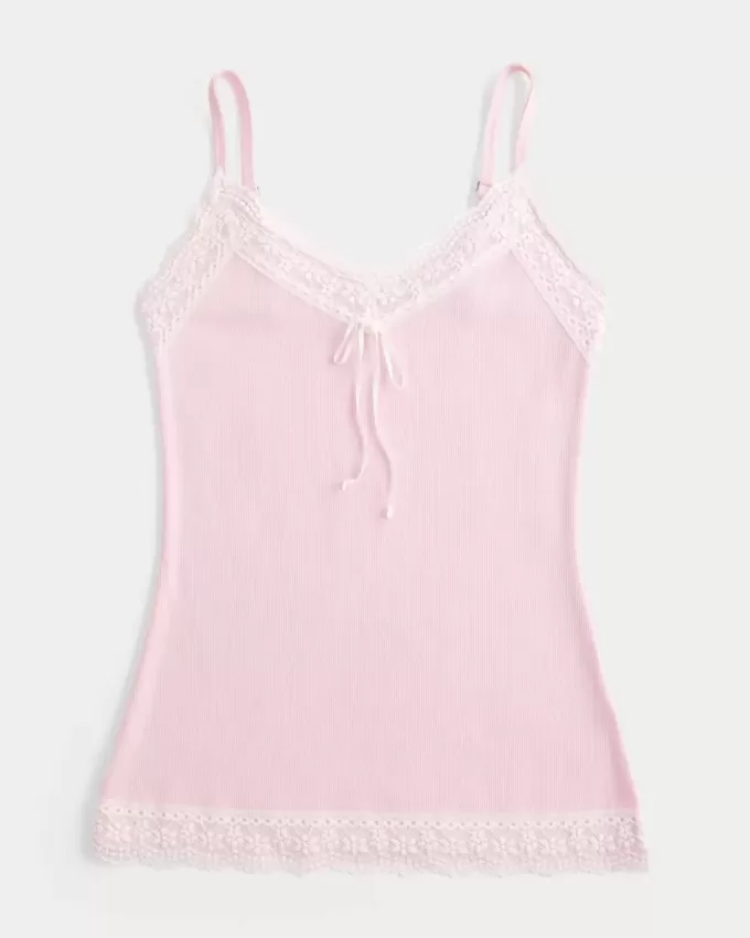 Camisole mit Spitzenbesatz Camisole mit Spitzenbesatz
