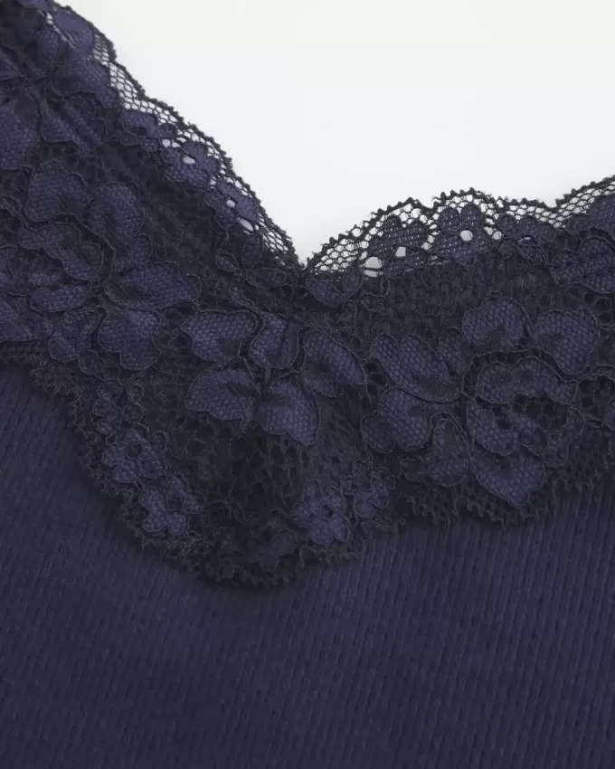 Camisole mit Spitzenbesatz Camisole mit Spitzenbesatz