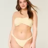 Cheekiest-Bikinihose aus Jacquard mit breiten Trägern