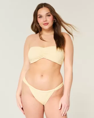Cheekiest-Bikinihose aus Jacquard mit breiten Trägern