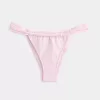 Cheekiest-Bikinihose aus Jacquard mit breiten Trägern
