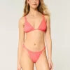 Cheekiest-Bikinihose aus Jacquard mit schmalen Trägern