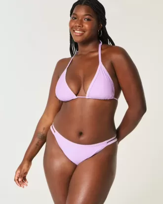 Cheekiest Bikinihose mit hohem Beinausschnitt und bestickten Nähten