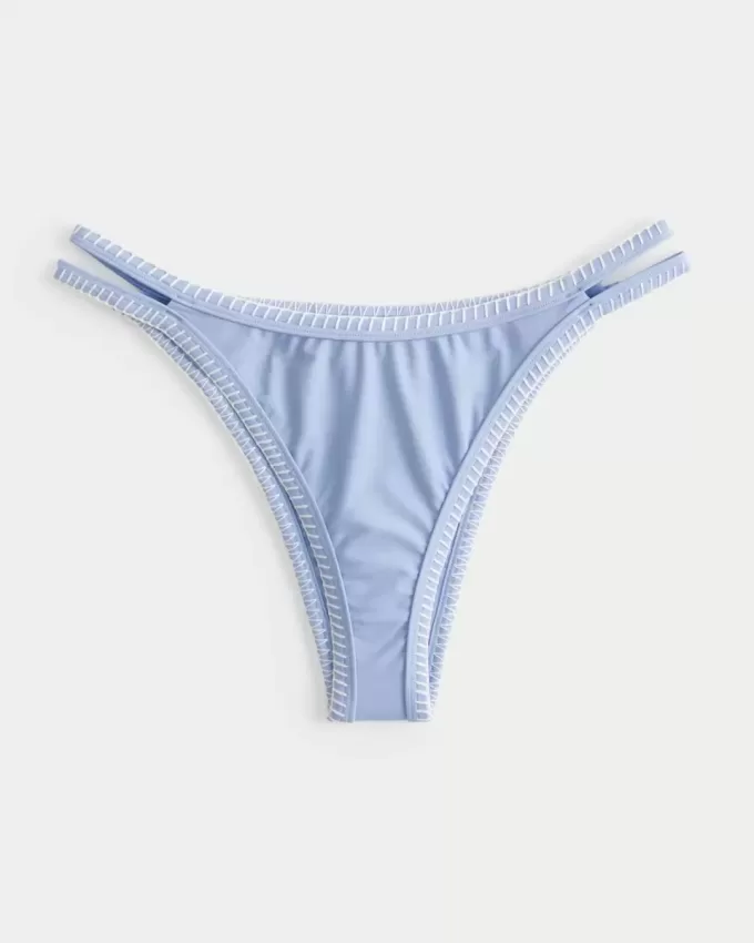 Cheekiest Bikinihose mit hohem Beinausschnitt und bestickten Nähten Cheekiest Bikinihose mit hohem Beinausschnitt und bestickten Nähten
