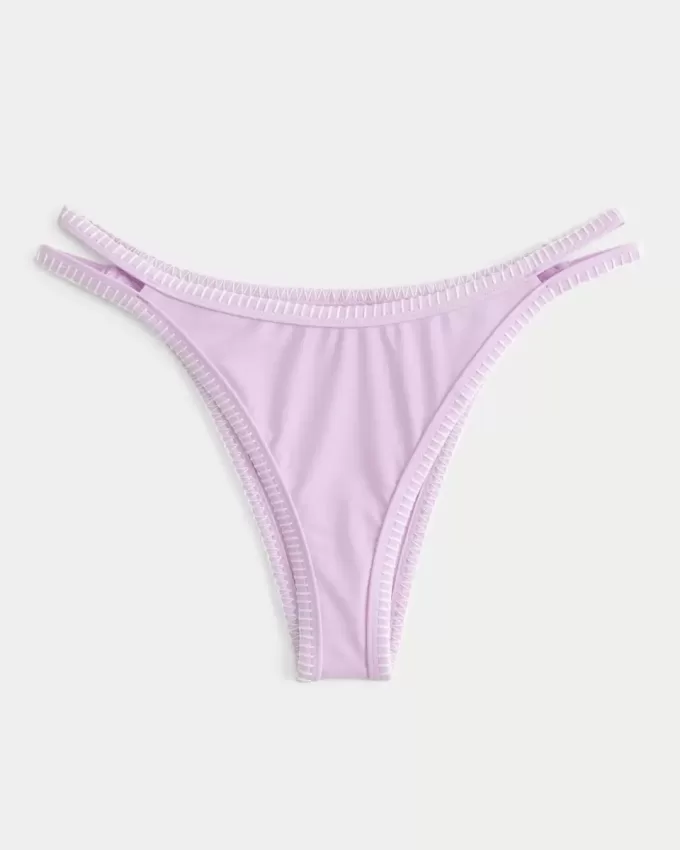 Cheekiest Bikinihose mit hohem Beinausschnitt und bestickten Nähten Cheekiest Bikinihose mit hohem Beinausschnitt und bestickten Nähten