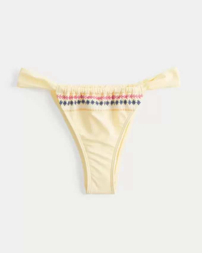 Cheekiest Bikinihose mit hohem Beinausschnitt und Stickerei an den Seiten Cheekiest Bikinihose mit hohem Beinausschnitt und Stickerei an den Seiten