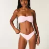 Cheeky-Bikinihose aus Jacquard mit hohem Beinausschnitt und V-Taille