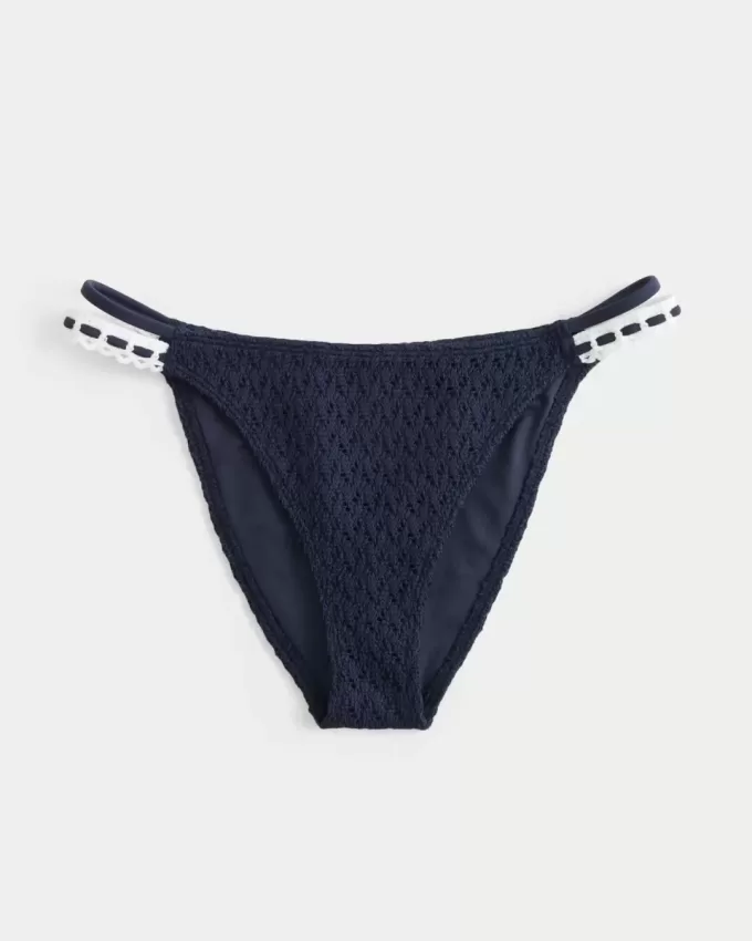 Cheeky-Bikinihose im Häkel-Stil