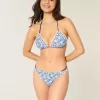 Cheeky-Bikinihose mit Häkelbesatz und Doppelträgern