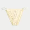 Cheeky-Bikinihose mit Häkelbesatz und Doppelträgern