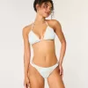 Cheeky-Bikinihose mit Riemchen und hohem Beinausschnitt Cheeky-Bikinihose mit Riemchen und hohem Beinausschnitt