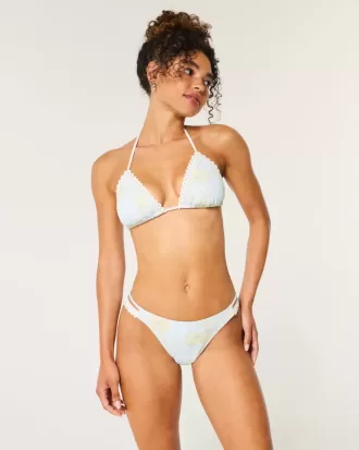 Cheeky-Bikinihose mit Riemchen und hohem Beinausschnitt