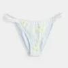 Cheeky-Bikinihose mit Riemchen und hohem Beinausschnitt Cheeky-Bikinihose mit Riemchen und hohem Beinausschnitt