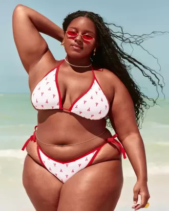 Cheeky-Bikinihose mit seitlicher Schnürung