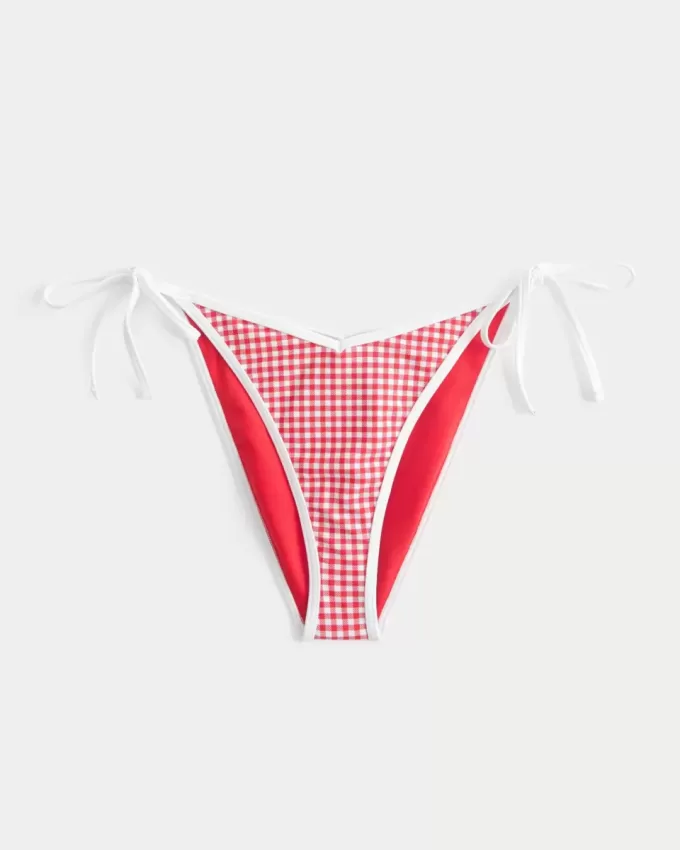 Cheeky-Bikinihose mit seitlicher Schnürung Cheeky-Bikinihose mit seitlicher Schnürung