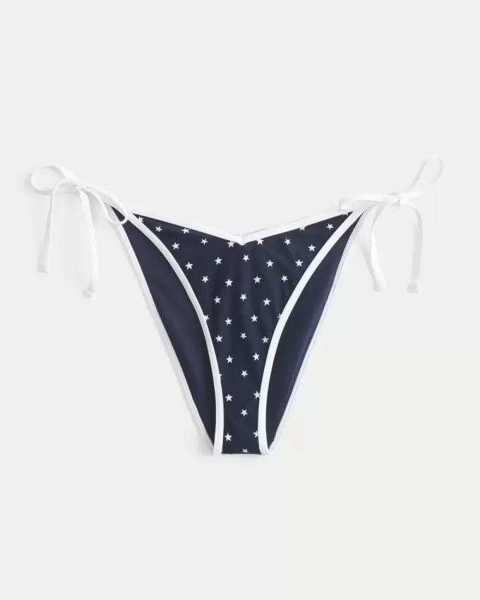 Cheeky-Bikinihose mit seitlicher Schnürung Cheeky-Bikinihose mit seitlicher Schnürung