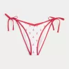 Cheeky-Bikinihose mit seitlicher Schnürung Cheeky-Bikinihose mit seitlicher Schnürung