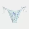 Cheeky-Bikinihose mit seitlicher Schnürung und Häkelbesatz Cheeky-Bikinihose mit seitlicher Schnürung und Häkelbesatz