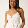 Chiffon-Minikleid mit asymmetrischem Saum