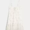 Chiffon-Minikleid mit asymmetrischem Saum